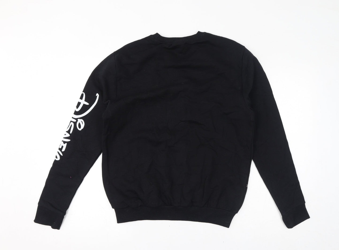 Disney Womens Black Cotton Pullover Hoodie Size 10 Pullover - Mickey Mouse