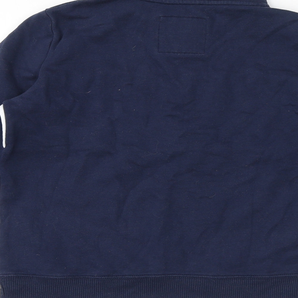 Hollister Womens Blue Cotton Pullover Sweatshirt Size XS Pullover - Hollister Embroidered