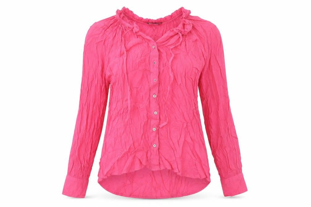 Marks and Spencer Womens Pink Viscose Basic T-Shirt Size 6 Round Neck