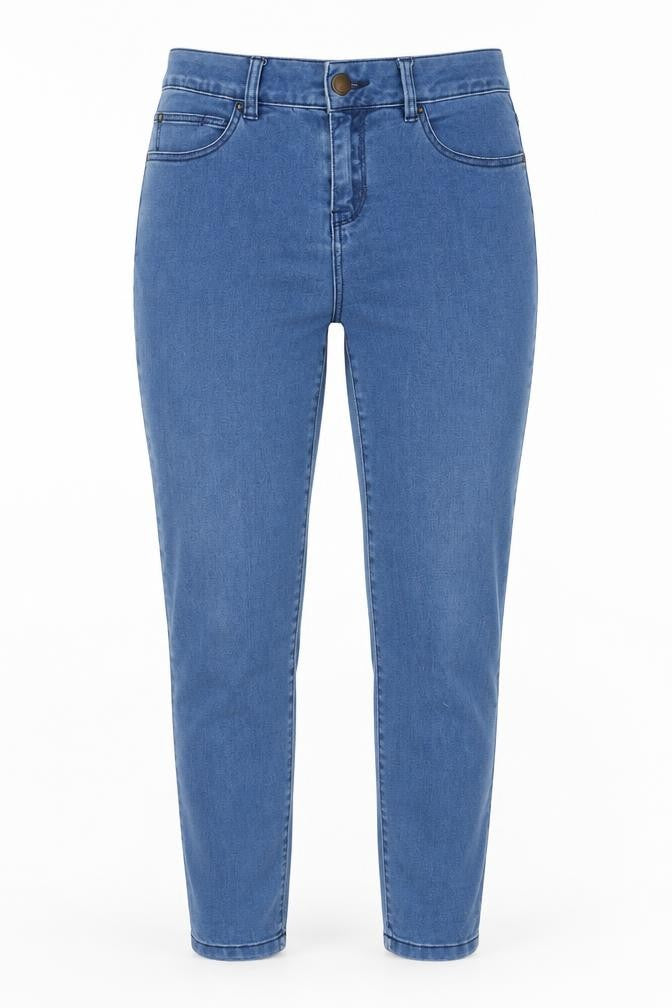 Yes Yes Womens Blue Cotton Skinny Jeans Size 10 L25 in Regular Zip