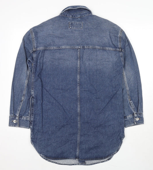 Marks and Spencer Mens Blue Jacket Size S Button