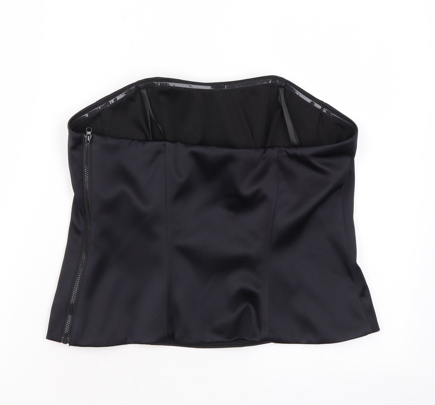 Marks and Spencer Womens Black Polyester Basic Blouse Size 14 Off the Shoulder