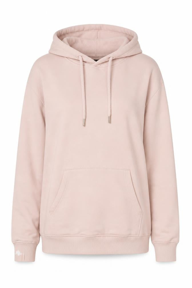 Marks and Spencer Womens Pink Cotton Pullover Hoodie Size 10 Pullover