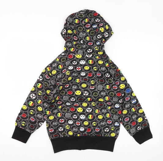 Bubble Boys Multicoloured Geometric Polyester Full Zip Hoodie Size 6 Years Zip