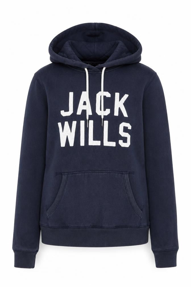 Womens UK 6 Regular Jack Wills Blue Pullover Hoodie