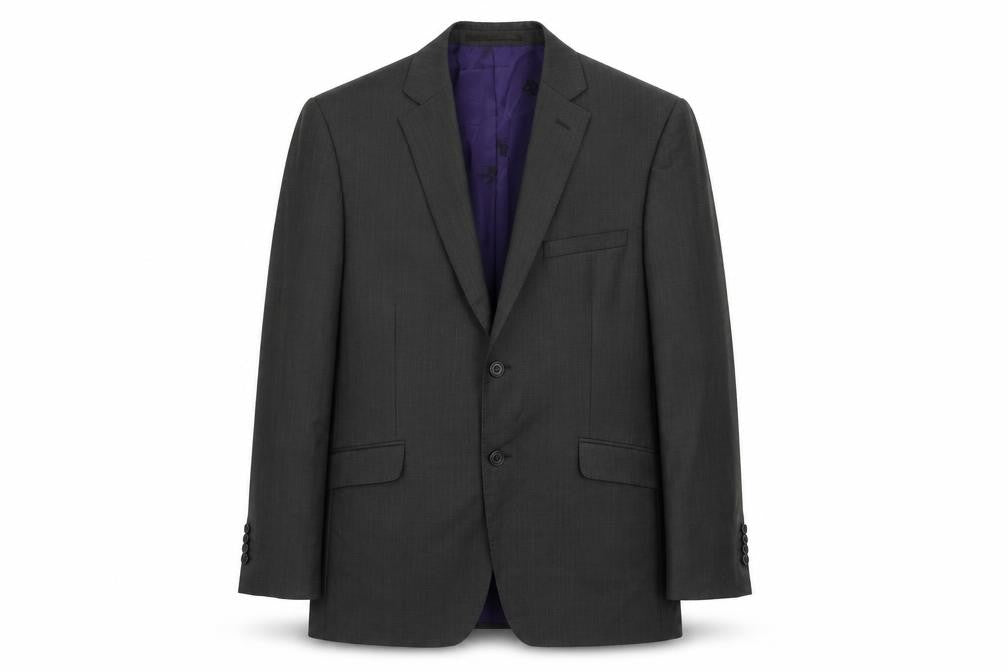 Mens 40 Chest Regular Paul Costelloe Grey Two-Button