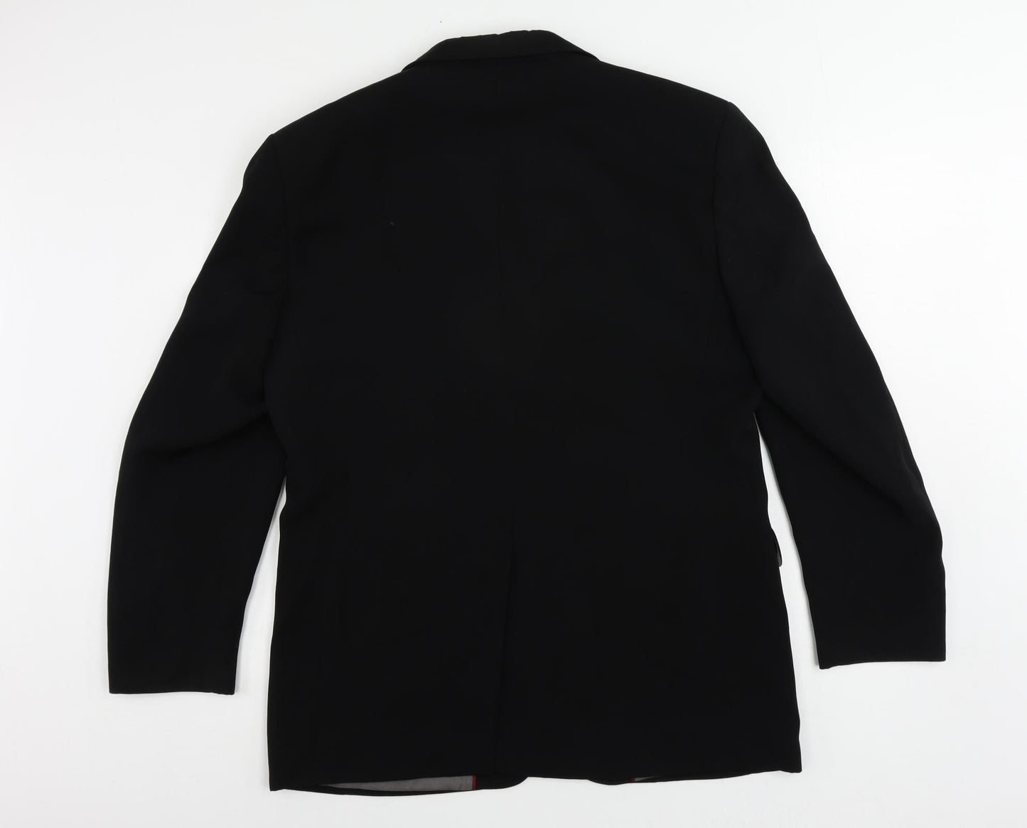 Ciro Citterio Mens Black Polyester Jacket Suit Jacket Size 40 Regular
