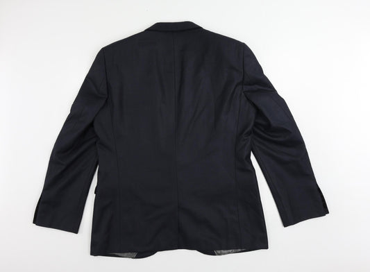 NEXT Mens Blue Polyester Jacket Suit Jacket Size 44 Regular