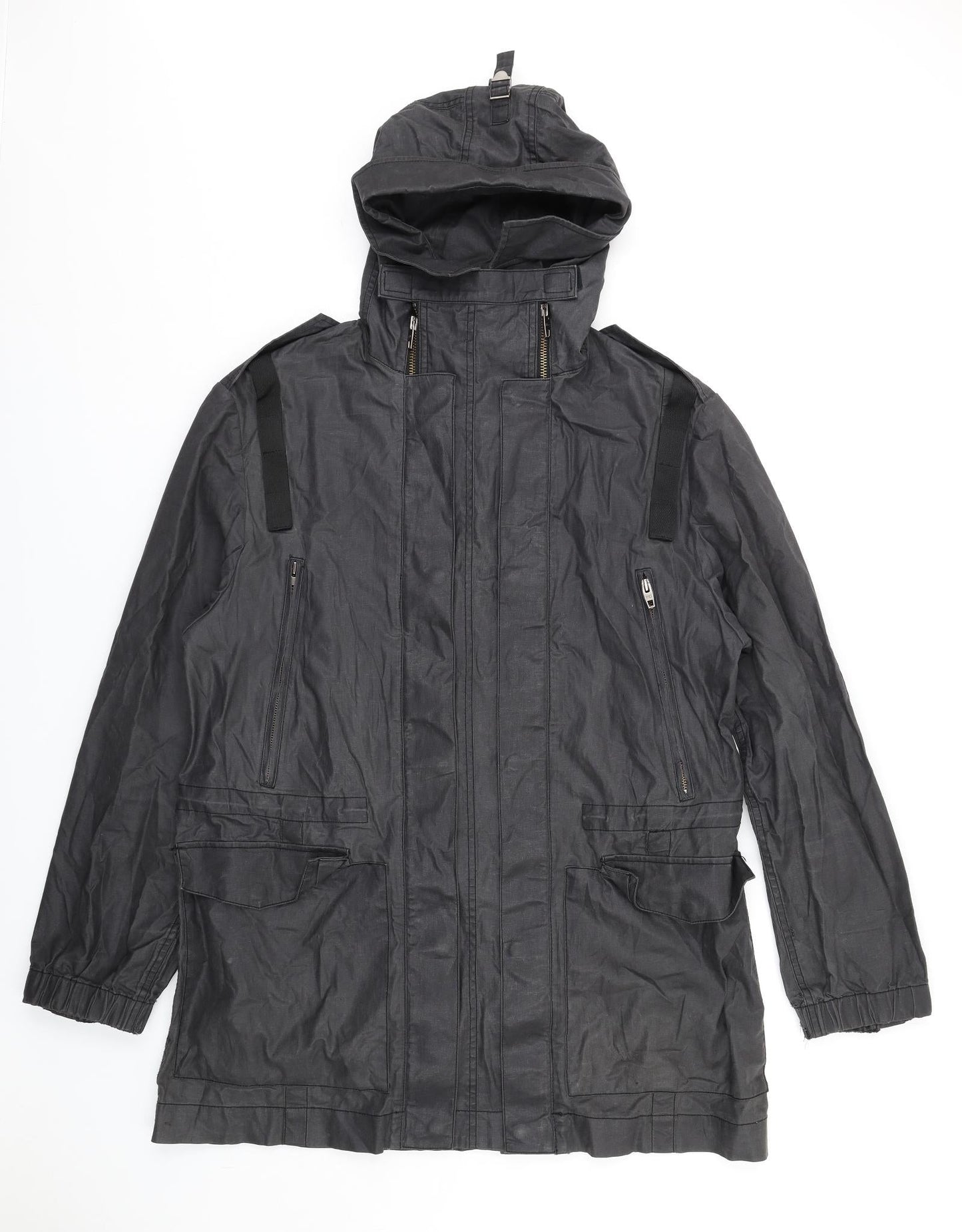French Connection Womens Black Jacket Coat Size M Zip