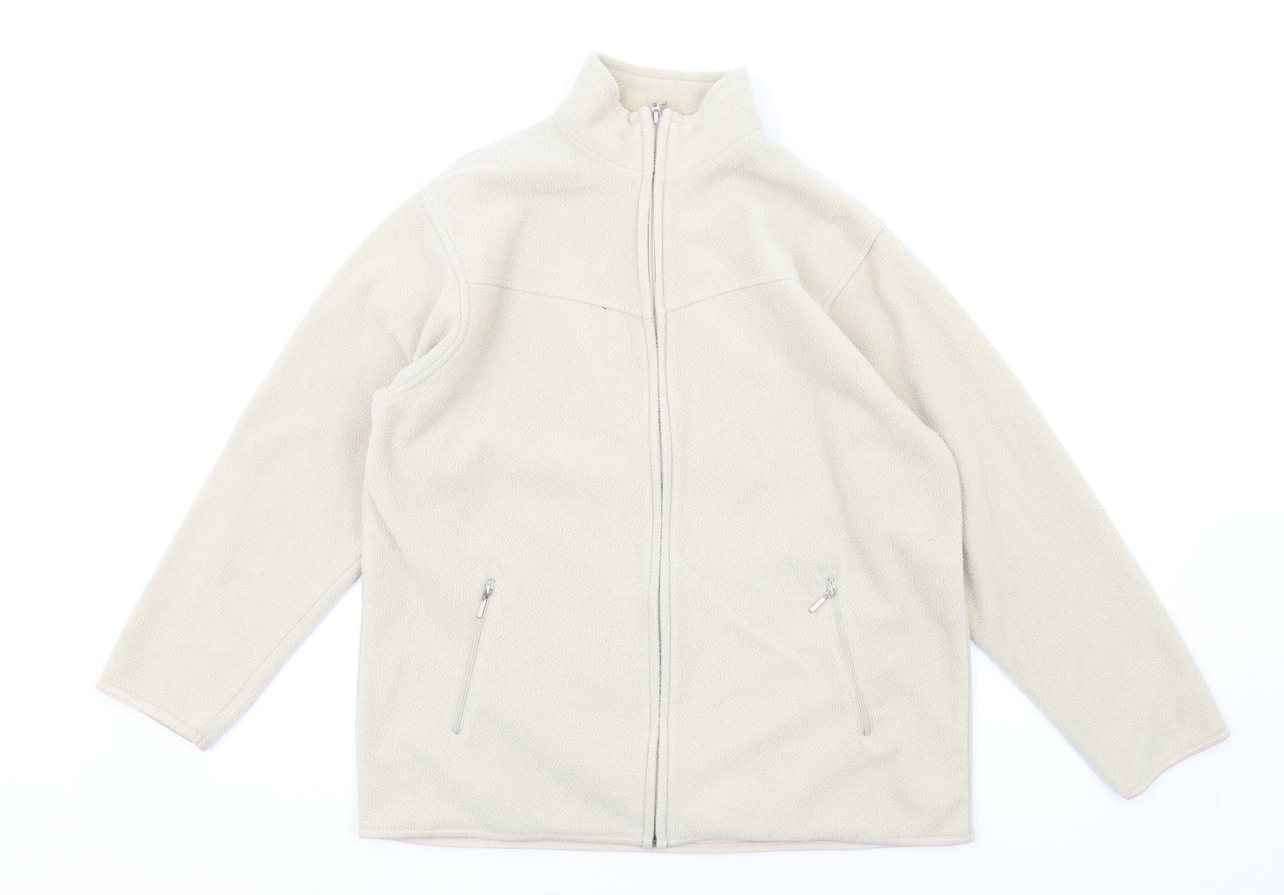 EWM Womens Beige Jacket Size 14 Zip