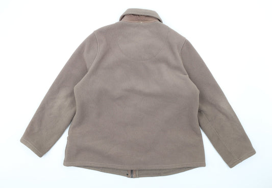 Classic Womens Brown Jacket Coat Size 16 Zip