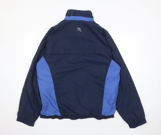 Arnold Palmer Mens Blue Rain Coat Coat Size L Zip - Pockets