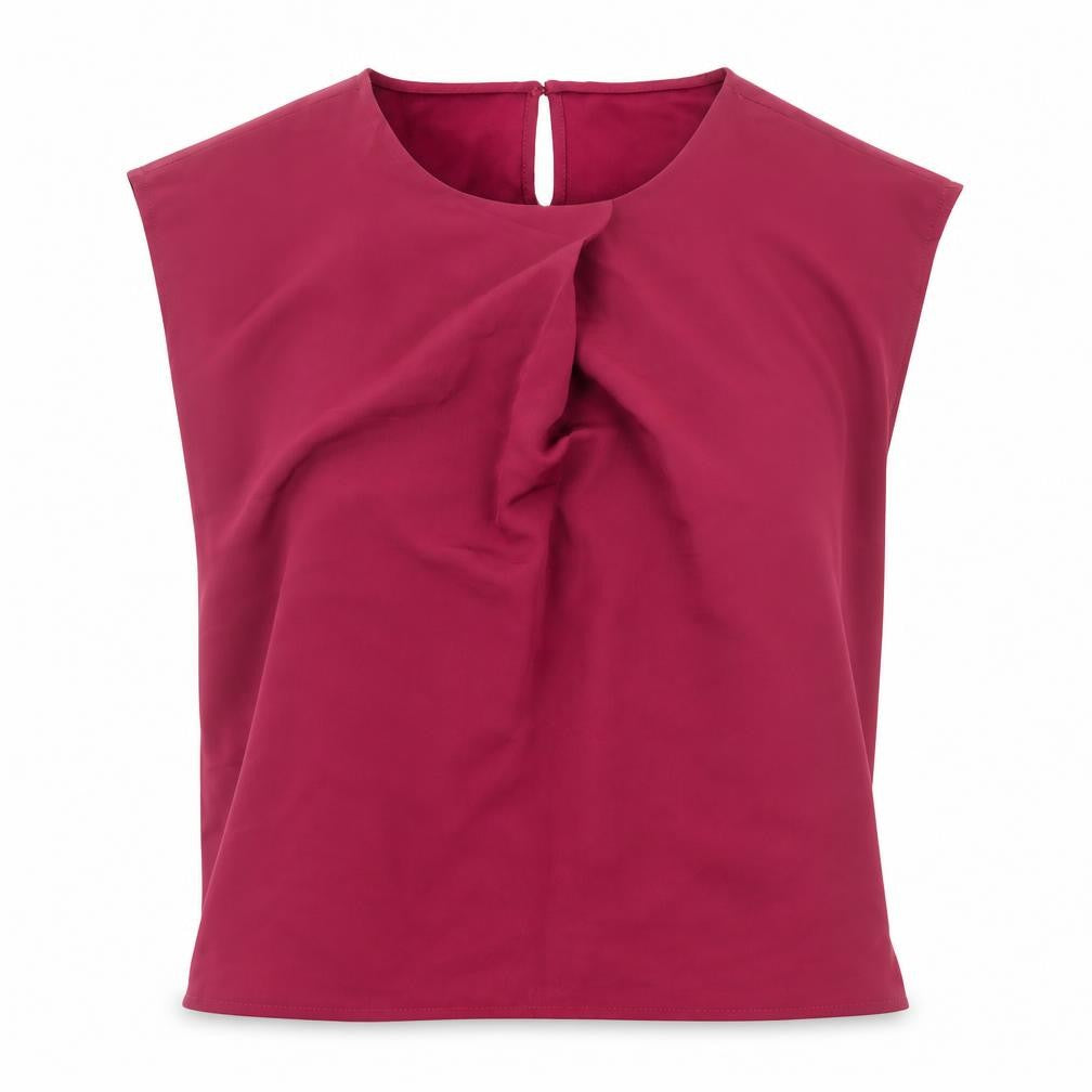 Womens UK Size XS VERO MODA Red Polyester Blouse