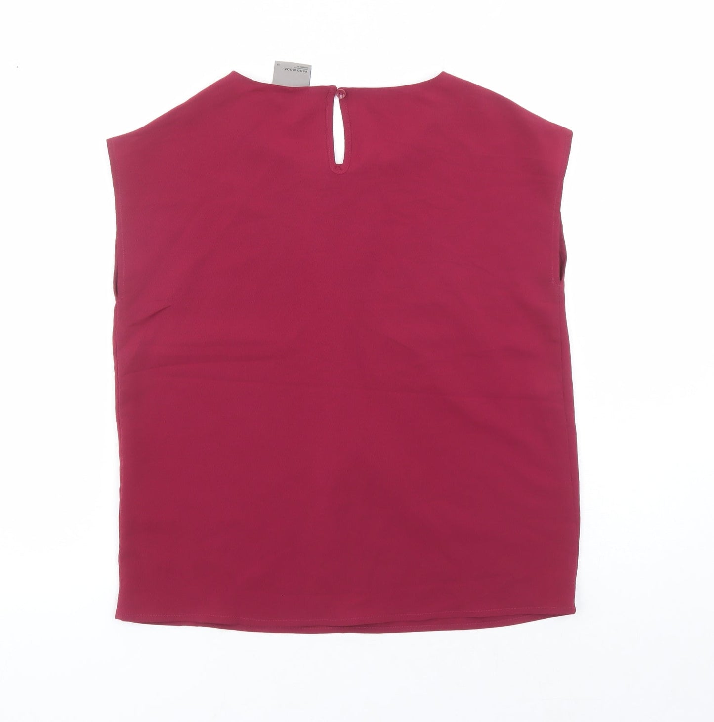 Womens UK Size XS VERO MODA Red Polyester Blouse