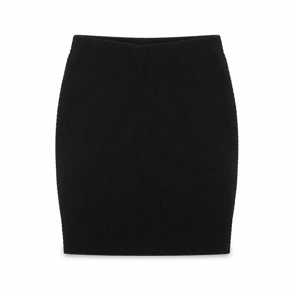 Marks and Spencer Womens Black Polyester Bandage Skirt Size 8