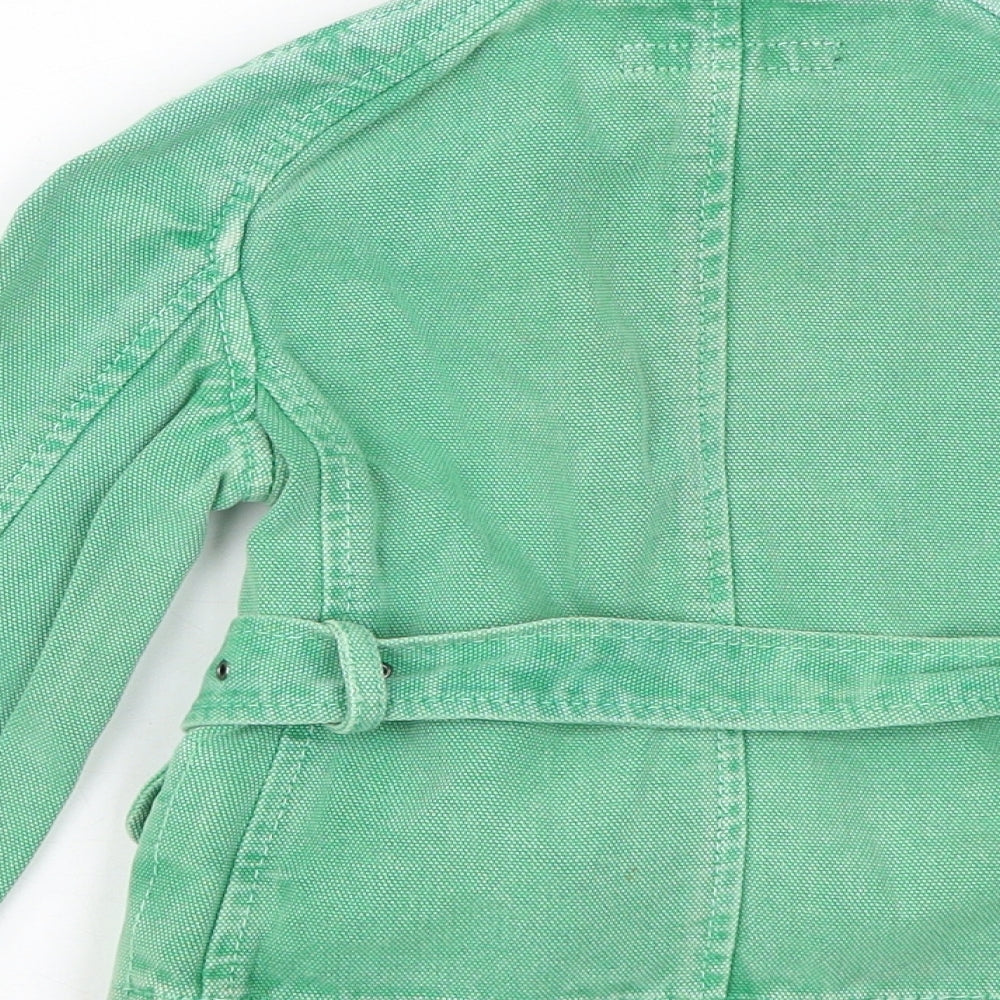 French Connection Girls Green Jacket Size 6 Years Zip