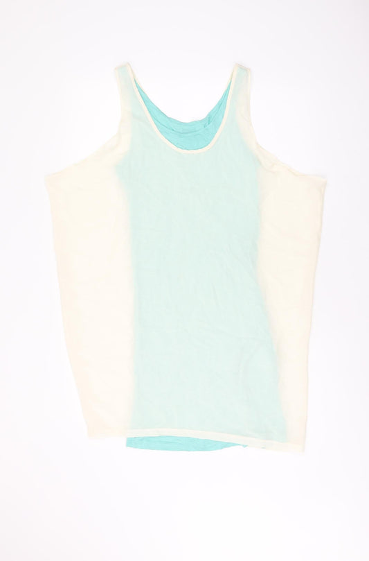 VERO MODA Womens Ivory Polyester Basic T-Shirt Size S Scoop Neck
