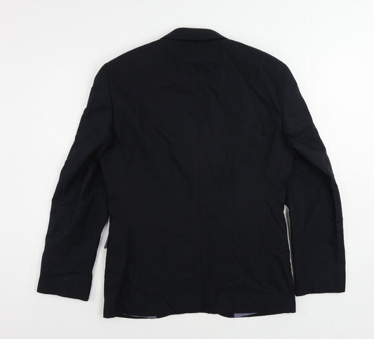 NEXT Mens Blue Cotton Jacket Suit Jacket Size 38 Regular