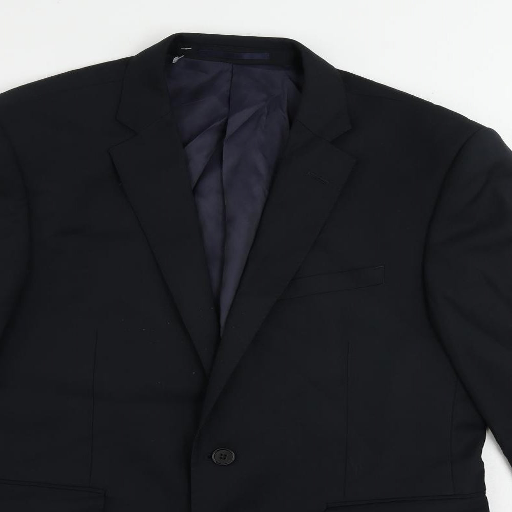 Cerruti Mens Blue Wool Jacket Suit Jacket Size 40 Regular