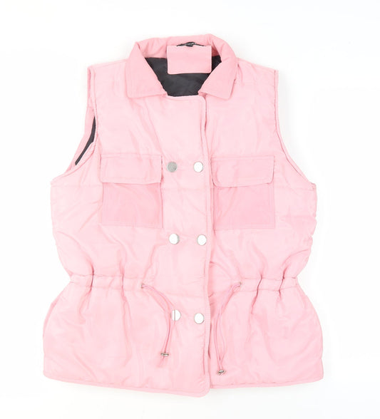 Rising Women's Pink Waistcoat XS - Buttoned & Collared