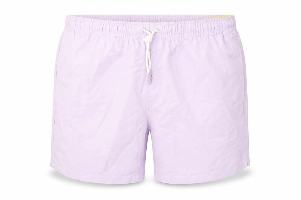 Marks and Spencer Mens Purple Polyester Bermuda Shorts Size 3XL L6 in Regular Drawstring - Swim Shorts