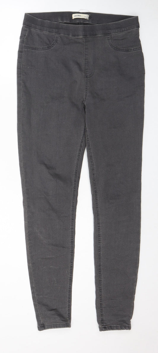 Marks and Spencer Womens Green Cotton Jegging Jeans Size 12 L28 in Regular
