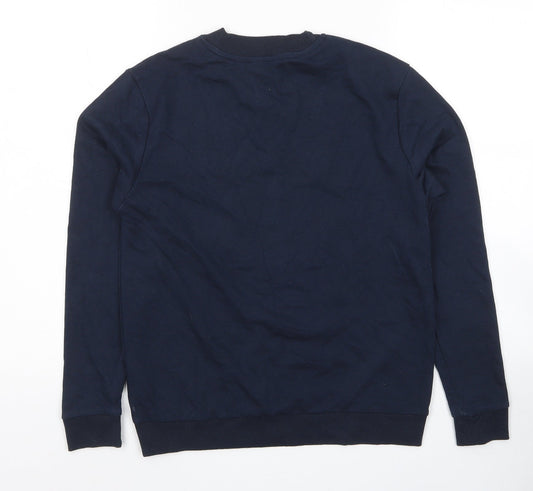 Neon Sheep Womens Blue Cotton Pullover Sweatshirt Size XS Pullover - Be Kind