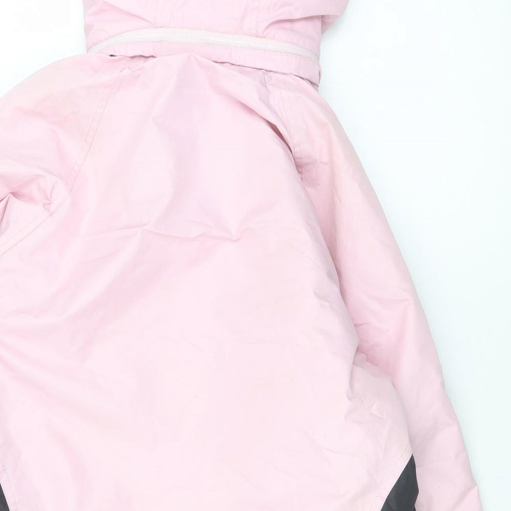 Trespass Womens Pink Rain Coat Coat Size 10 Zip