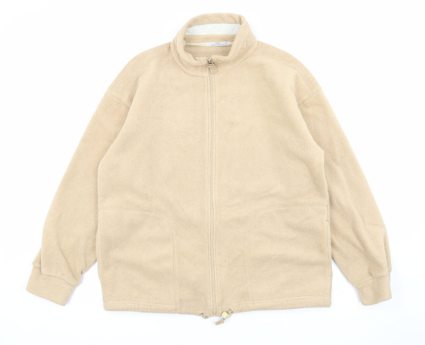 Marks and Spencer Womens Beige Jacket Size 10 Zip