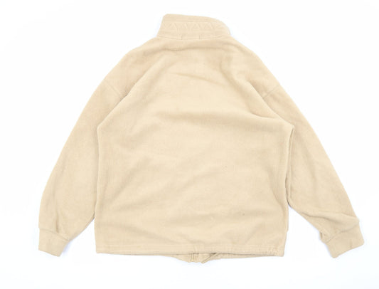 Marks and Spencer Womens Beige Jacket Size 10 Zip