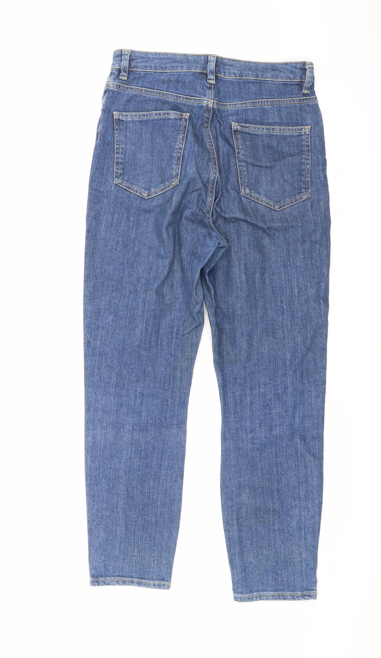 ASOS Womens Blue Cotton Skinny Jeans Size 28 L25 in Regular Zip