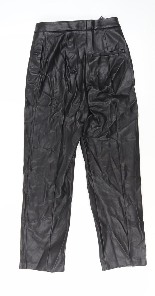 Marks and Spencer Women's Black Straight Trousers
