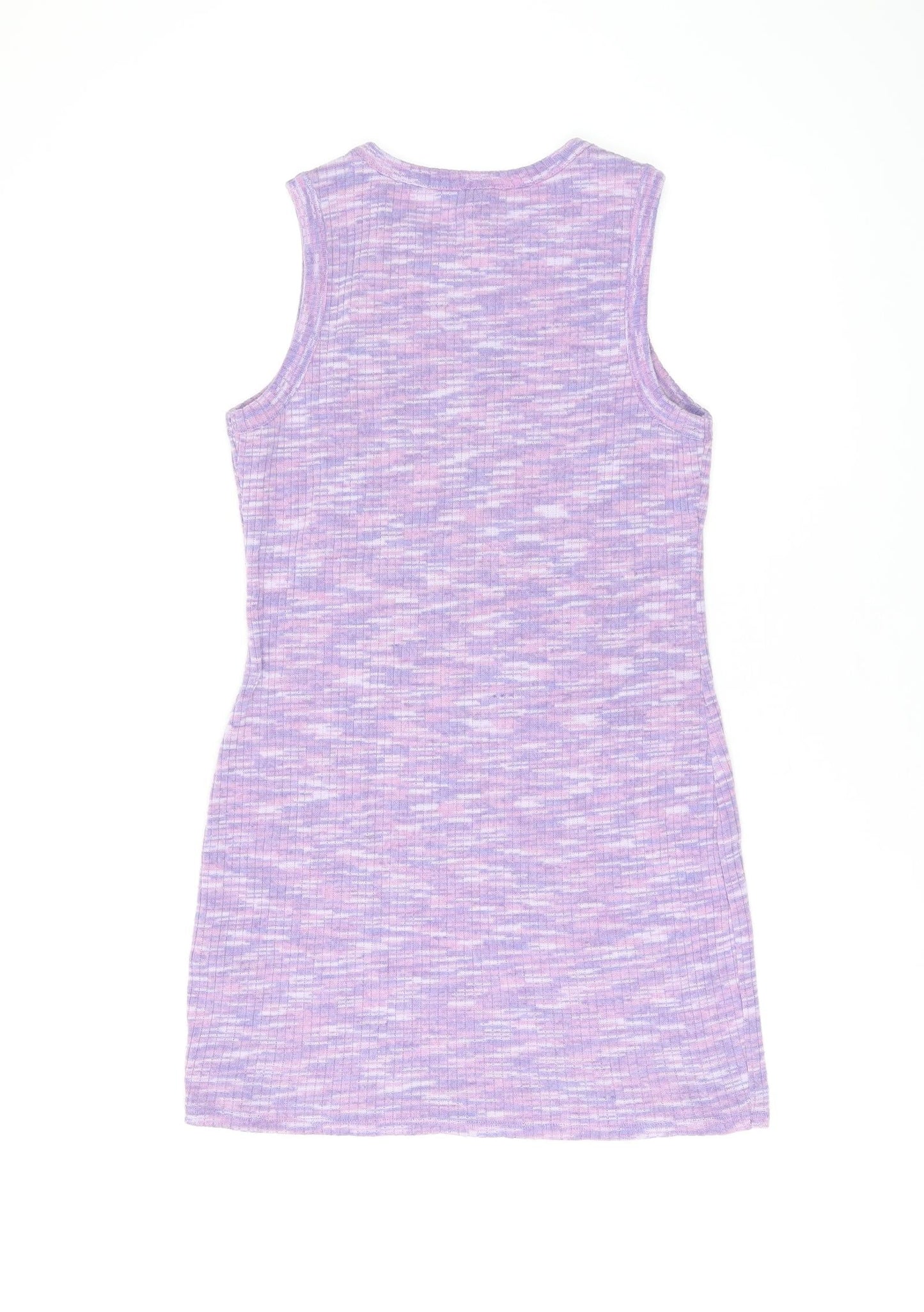H&M Womens Purple Polyester Bodycon Size M Round Neck Pullover