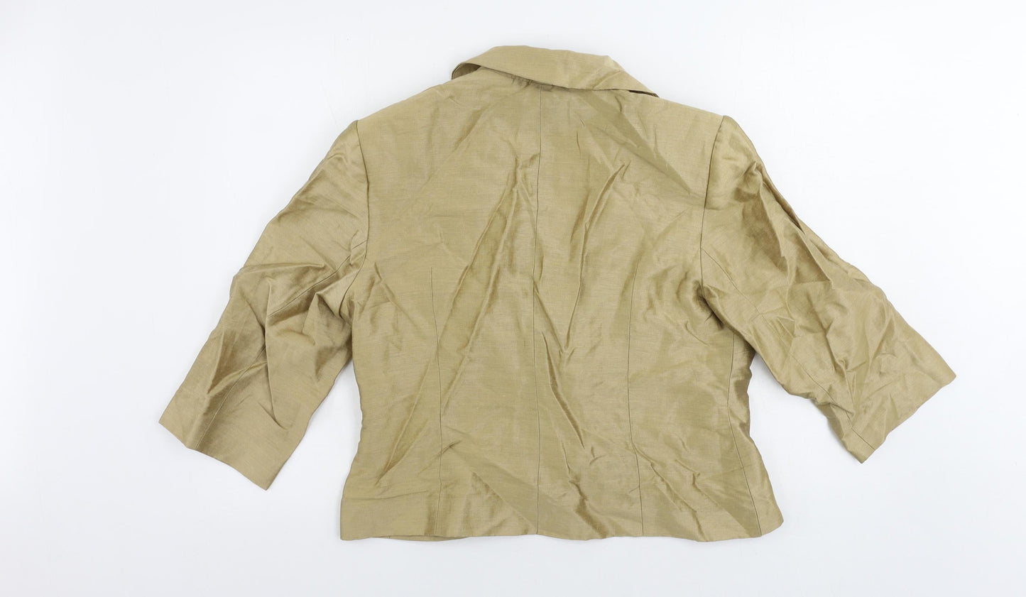 Kaliko Womens Beige Jacket Blazer Size 16 Button