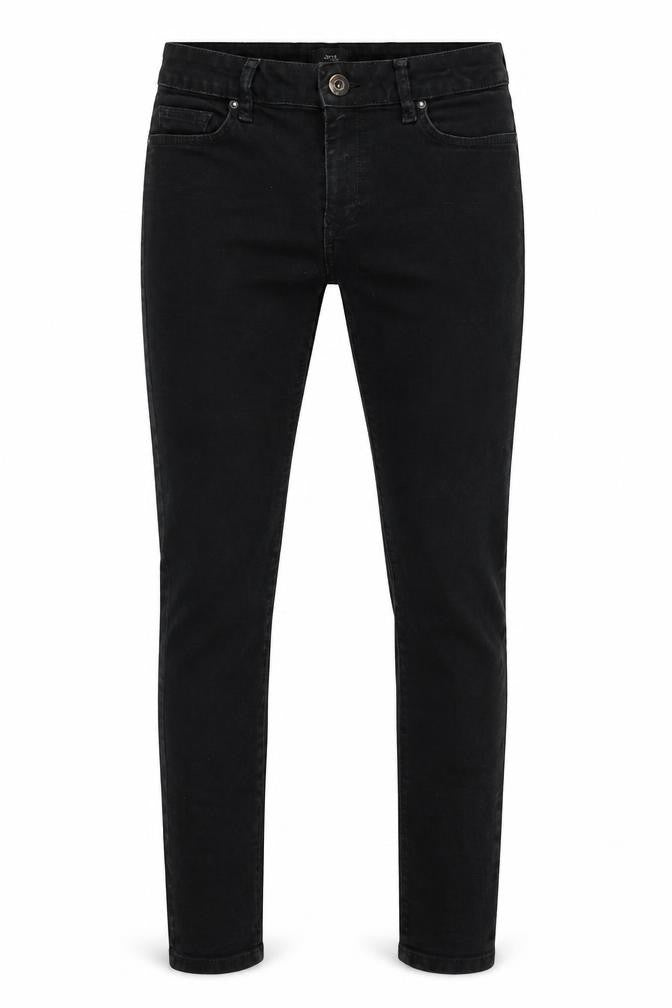 River Island Mens Black Cotton Skinny Jeans Size 28 in L32 in Regular Zip