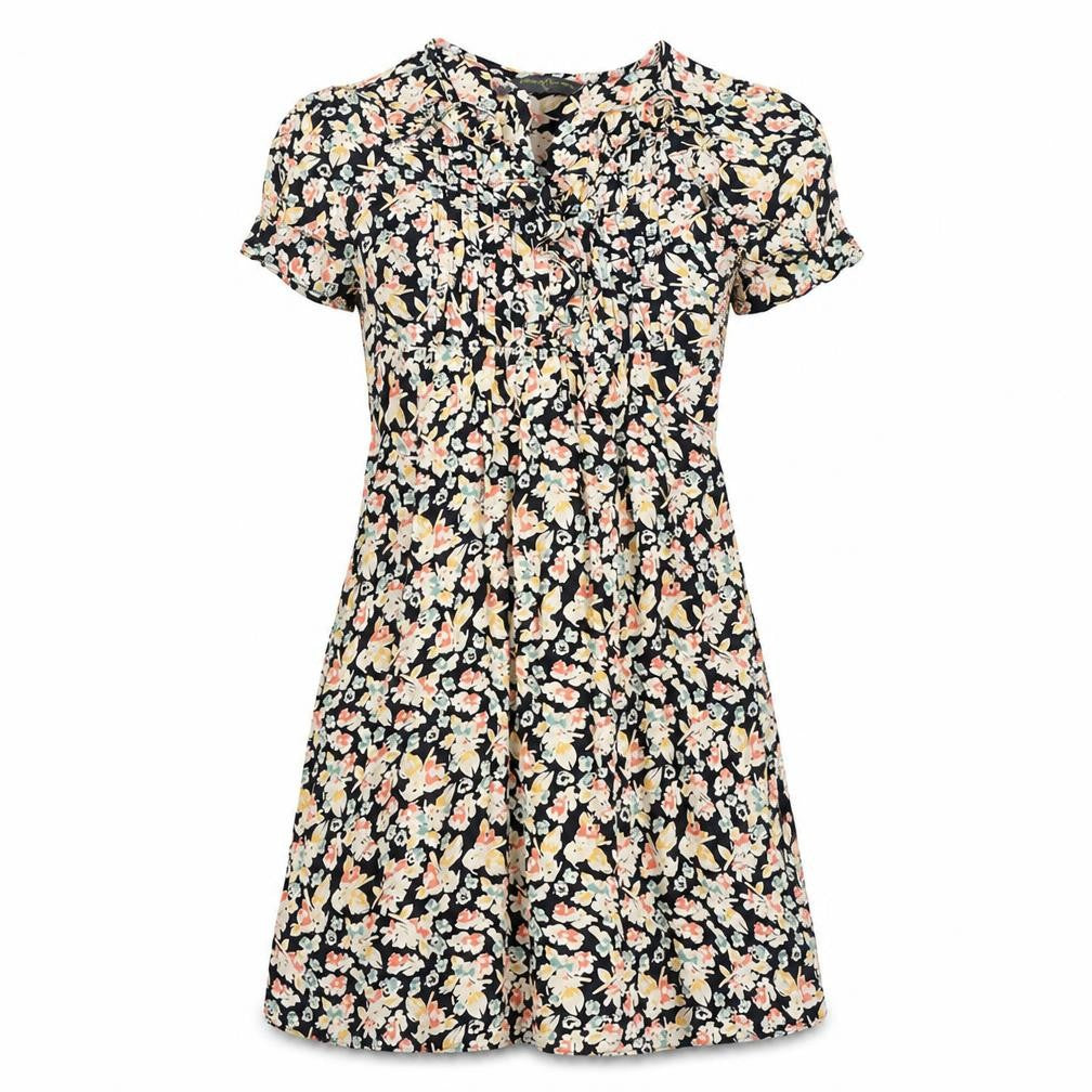 Blooming Marvellous Womens Multicoloured Geometric Viscose A-Line Size 12 V-Neck Pullover - Tie Detail