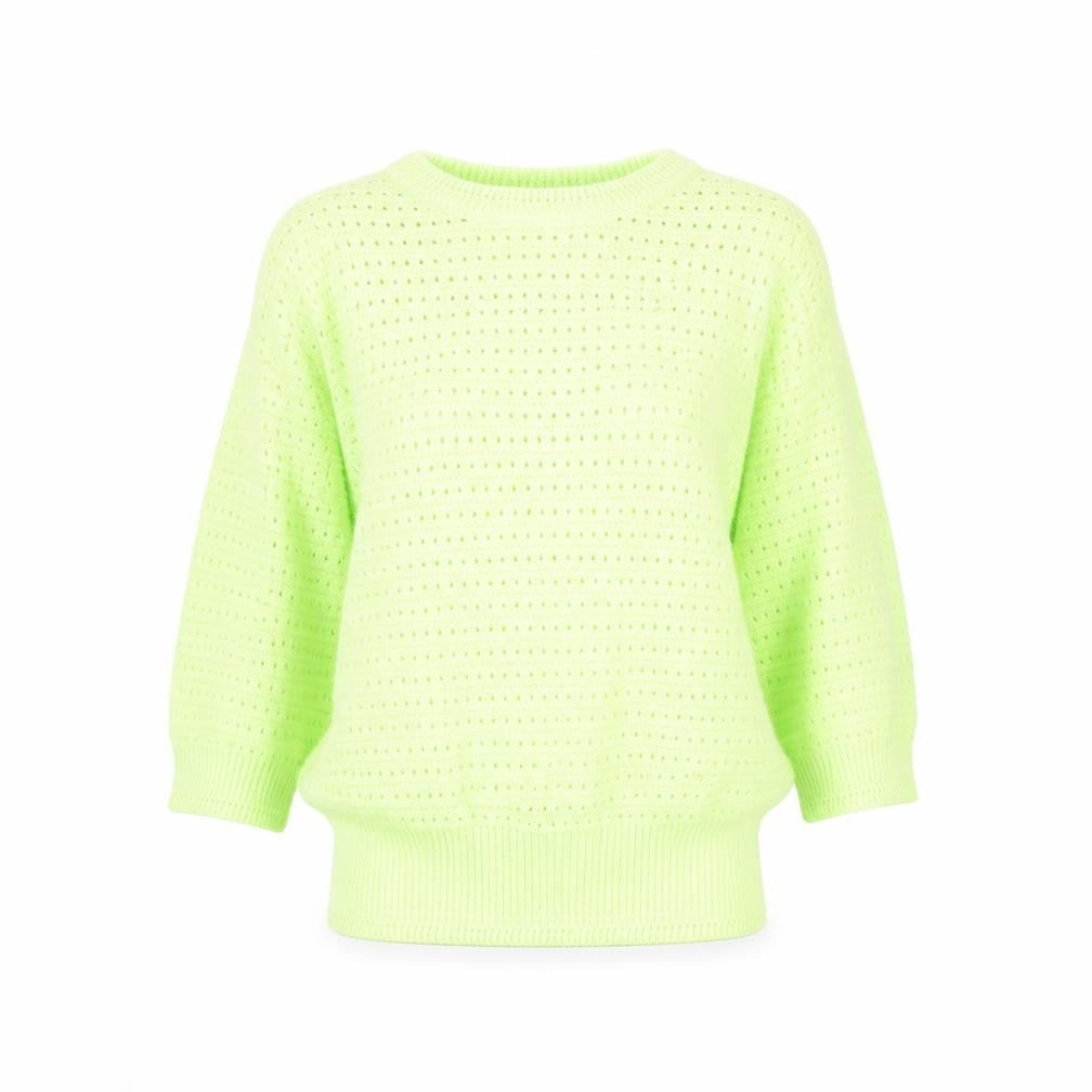 Marks and Spencer Womens Green Round Neck Cotton Pullover Jumper Size XS