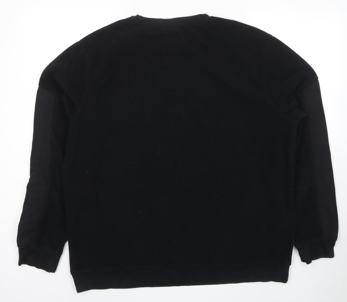 Adapt Mens Black Polyester Pullover Sweatshirt Size XL