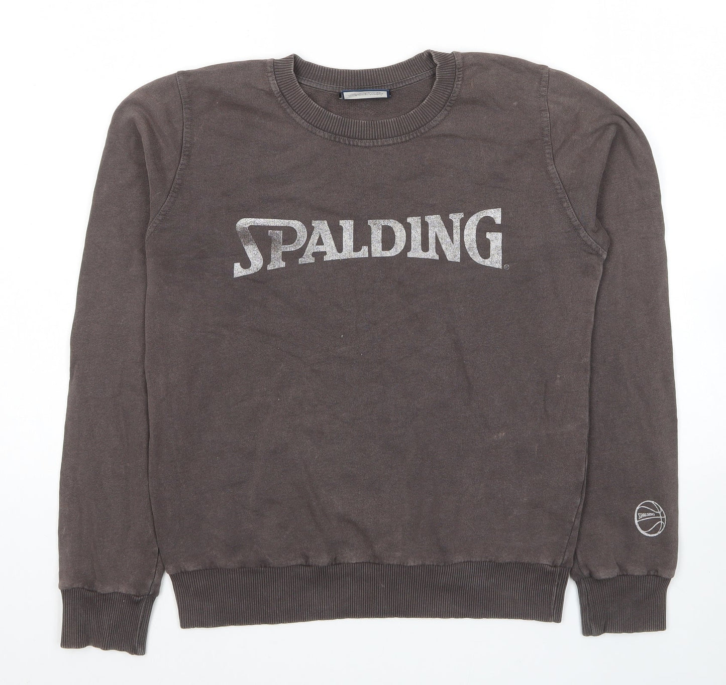 Zara Womens Brown Cotton Pullover Sweatshirt Size S Pullover - Spalding