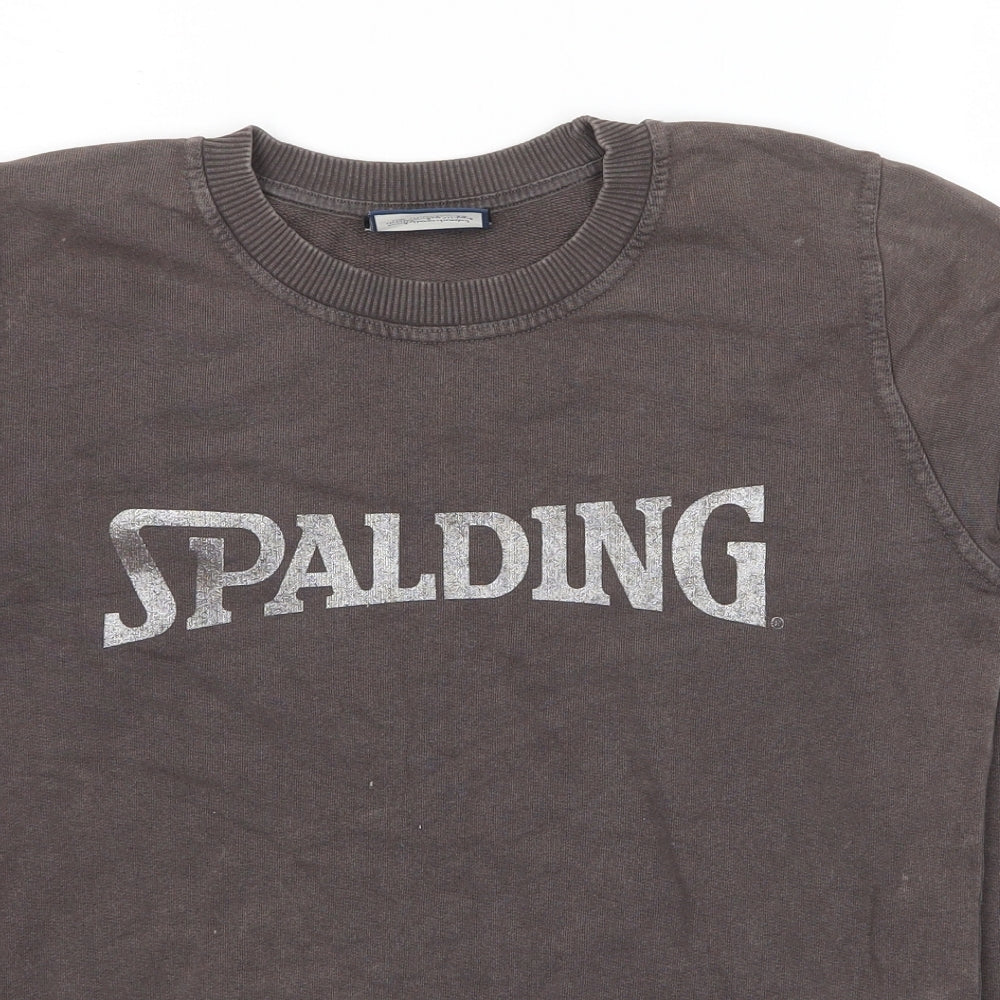 Zara Womens Brown Cotton Pullover Sweatshirt Size S Pullover - Spalding