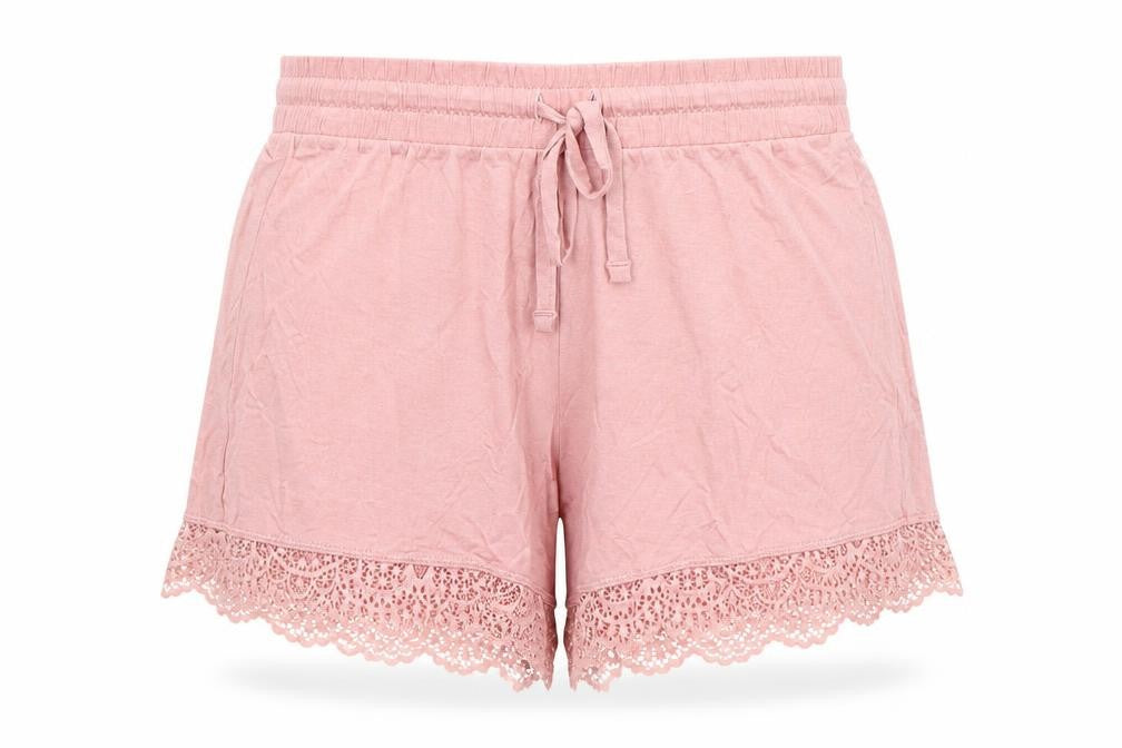 Marks and Spencer Womens Pink Solid Viscose Capri Pyjama Pants Size XS - Waist 26in Inside Leg 4in