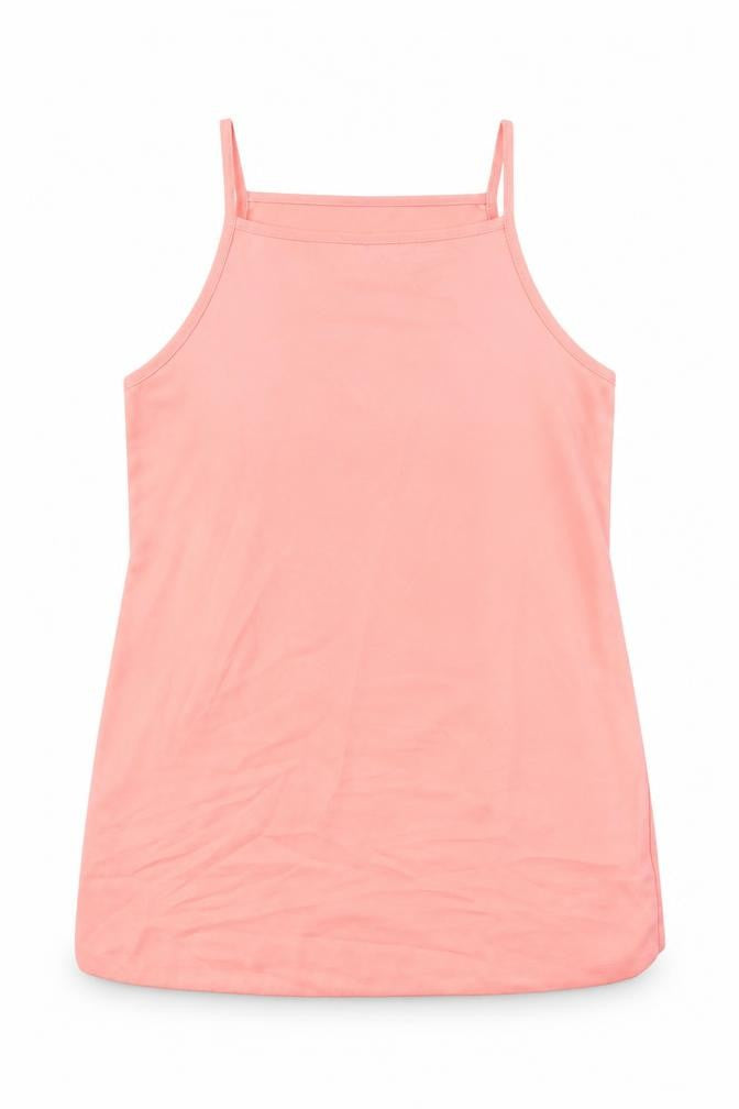 New Look Womens Orange Polyester Basic Tank Size 10 Halter