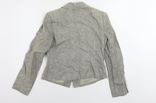 Emanuel Ungaro Womens Beige Jacket Blazer Size 10 Button