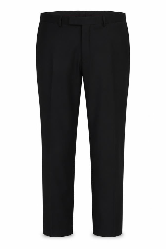Fellini Mens Black Polyester Dress Pants Trousers Size 38 in L29 in Regular Zip