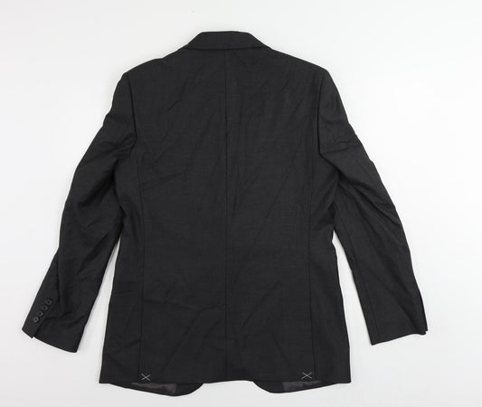 Marks and Spencer Mens Grey Polyester Jacket Suit Jacket Size 40 Regular
