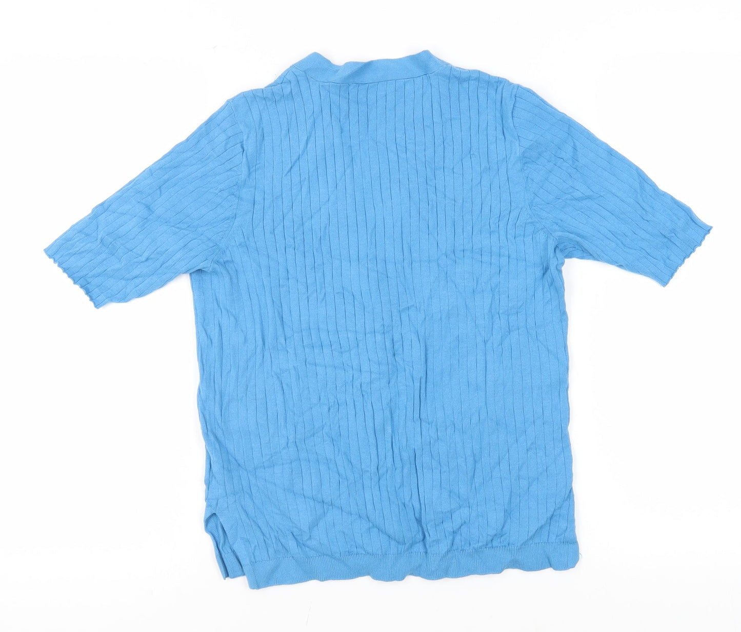 Marks and Spencer Women’s Blue Button-Up Top, Size S