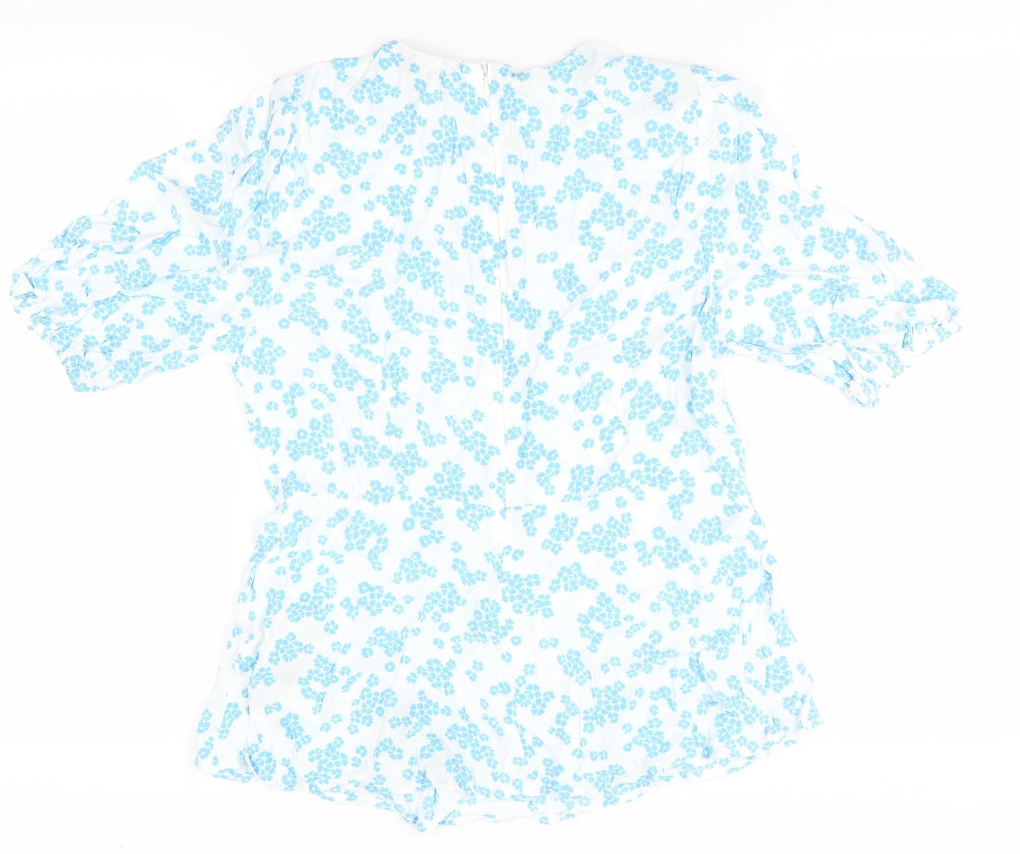 Marks and Spencer Women's White Floral Tunic Blouse Size 12