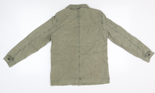 Marks and Spencer Women's Green Military Jacket Size 8