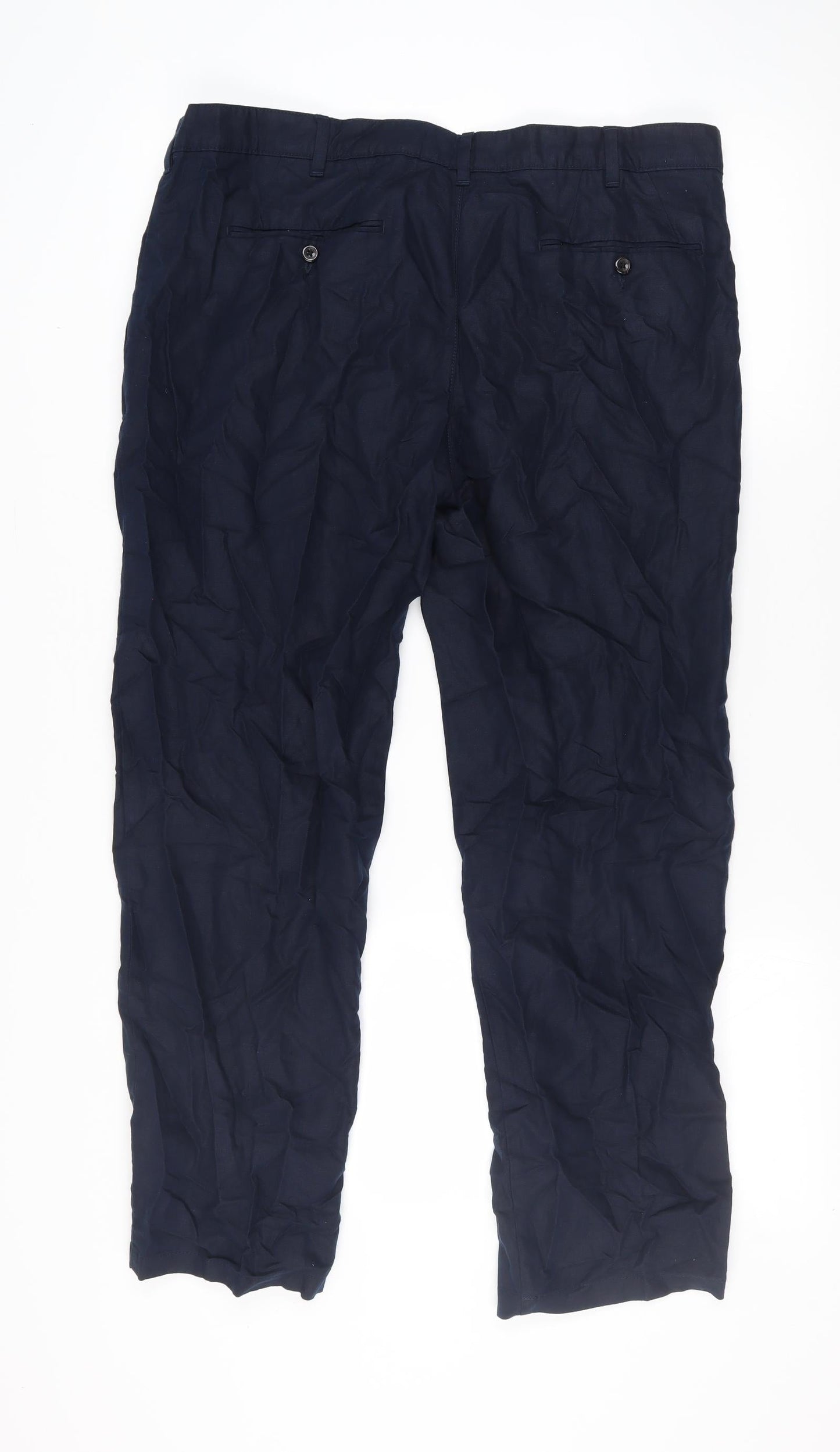 Marks and Spencer Blue Chino Trousers Size 40