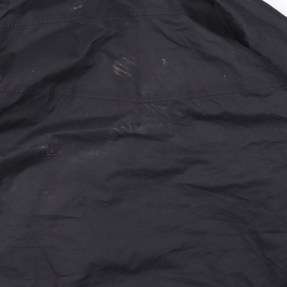 Jack Murphy Mens Black Rain Coat Coat Size XL Zip